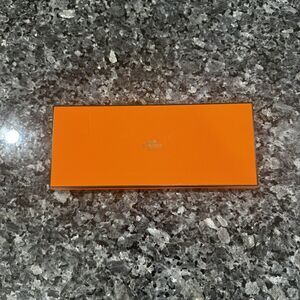 Hermes Orange Rectangular Shopping Tissue Paper Authentic *Empty Box* 10 x 4 x 2